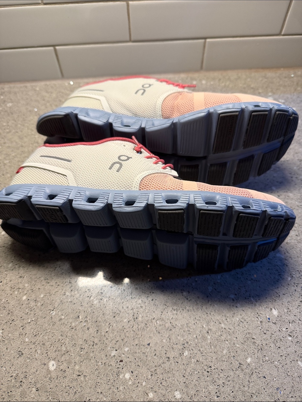 On Running women’s  Pink and Black Cloudnova Athletic Sneakers - Picture 2 of 3